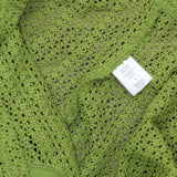 Miken Womens Crochet Cover Up Tank I2417K711 Woodbine Green L