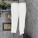 Karl Lagerfeld Paris Womens Straight-Leg Dress Pants G02PL489 Cream Off White 10