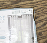 Regal Home Print Grommet Sheer Single Curtain Panel Ivory Linen Brown 50x95