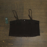 Wild Fable Womens Reworked Cropped Denim Tank Top 90632768 Brown M