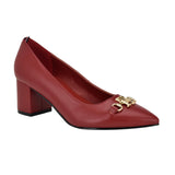 Tommy Hilfiger Womens Nanya Block Heel Pumps TWNANYA Red 8M