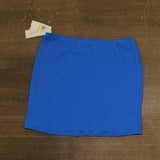 Salt + Cove Juniors Rib Scrunch Cover-up Skirt SC251008CB Cosmic Cobalt M