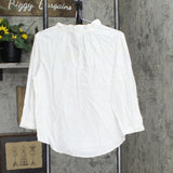 LC Lauren Conrad Pinktuck Ruffle Striped Blouse Shirt Top White See Measurements