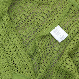 Miken Womens Crochet Cover Up Tank I2417K711 Woodbine Green L