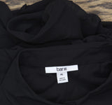 Bar III Womens Tie Front Petite Ruffled Mini Dress Black PL