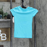 Joe Gibbs Racing Kids Girls Graphic 19 Nascar T-Shirt Tee Blue Green XS