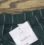 Auden Striped Flannel Pajama Pants 94634561 Green S