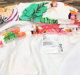 Bar III Womens Bermuda Babe One-Piece Swimsuit MBBU25204 White Multi XL