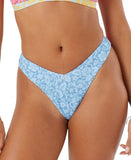 Roxy Womens Cheeky Low-Rise Bikini Bottom 434002029 Sky Blue Multi XL