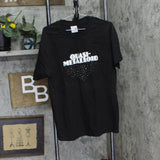 Hanes Mens Vintage Y2K Quasi-Metalloid Concert Band Tee Black L