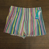 Coco Contours Womens Striped Hestia Swim Shorts T84170 White XL