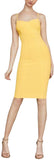 Bcbgmaxazria Azria Womens Strappy Bodycon Dress LHL6188611 Limelight Yellow L