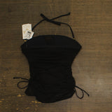 Becca Womens Standard Muse Bandeau Tankini Swim Top 733557 Black M