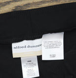 Alfred Dunner Cropped Ponte Pull-On Pants Black 16W