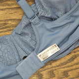Wacoal Womens Inside Job Unlined Underwire Bra 855345 Coronet Blue 34D