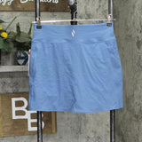 Skechers Womens Go Flex High Waist Skort 1473212 Blue Gray M