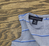Tommy Hilfiger Baby Girls Striped Sleeveless Shirt Top Navy Blue 12M