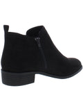 American Rag Womens Cadee Almond Toe Ankle Fashion Boots Black Microsuede 10M