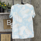 Christopher & Banks Womens French Terry Short Sleeve Shirt 1574