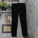 Ann Taylor Womens Velvet Straight Leg Dress Pants 166ffc3d9a425d Black 4P