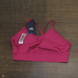 Reebok Womens Padded Workout Ready Sports Bra HI6919 Pink / White XL