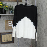 Unbranded Womens Lightweight 2 Tone Sweater Black / White See Measurements