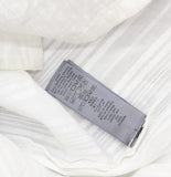 John Varvatos Mens Oversized Fit Textured Shirt Button Up W989F25-93MA White S