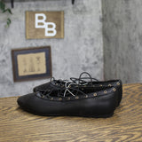 Wild Fable Womens Jay Flats Fairy Pilgrim Ren Fair 94646974 Black 6M