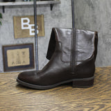 INC International Concepts Wide-Calf Leather Riding Boots Chocolate Brown 6M-WC