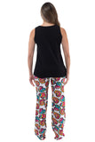Just Love 100% Cotton Sleepwear Pajama Set Top & Pants 92278961 Black M