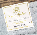 Knightsbridge Cotton Soft Plush Bath Mat Rug Aqua Blue Green 17 in. x 24 in.