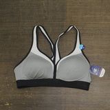 Champion Racerback Seamless Sports Bra Oxford Grey Heather / White / Black XL