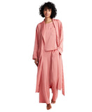 State Of Day State of Day Womens Belted Shawl-Collar Robe Sea Coral Pink M