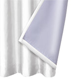 Max Blackout Mystique 100% Blackout Grommet Top Single Curtain Panel White 50x84