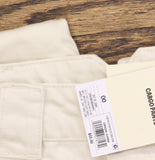Woolrich X TGT Mid-Rise Barrel Leg Cargo Denim Jeans Pants Cream Off White 00