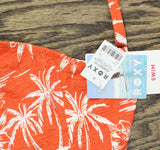 Roxy Womens One Piece Open Low Back Swimsuit 434002110 Red White Multi XL