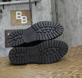 Sun + Stone Womens Onnyx Engineer Booties 10019660000 Black 8.5M