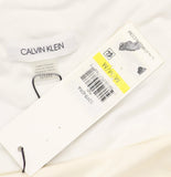 Calvin Klein Solid Scoop Neck Sleeveless Tank Top S39TN09A Eggshell Off White M