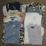 Urban Renewal LOT OF 4 Random Womens Upcycle Baggy Remade Tucked In Camp Shirts