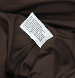 Future Collective Faux Leather Side Zip Bubble Mini A-Line Skirt Dark Brown XL