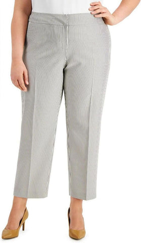 Kasper Women's Plus Size Fly Front Slim Pant 10839162