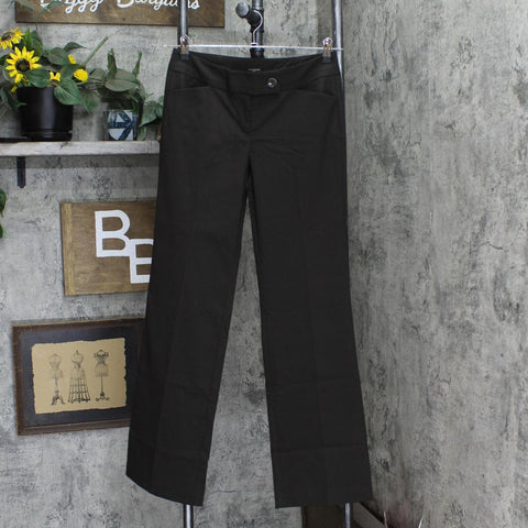 Ann Taylor Womens Modern Straight Leg Dress Pants 1667e69add00da Brown 0