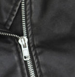 Future Collective Womens Relaxed Faux Leather Moto Jacket 94642737 Black M
