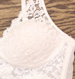 Maidenform Womens Pure Comfort Lace Bralette Soft Cup 23020250273 White 36A