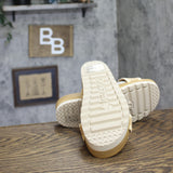 Bearpaw Carina Platform Slide Sandal 1009136951 Natural Brown 9M