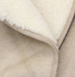 Wild Fable Shawl Collar Faux Shearling Button Down Sash Tie Coat Tan Brown 2XS