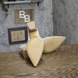 Franco Sarto Pump Faux Leather Woven Alabaster Off White MISMATCH (7.5M/8M)