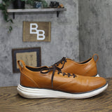 Goodfellow & Co Mens Lace Up Luis Hybrid Oxford Sneakers Cognac Brown 10
