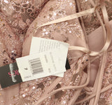 Blondie Nites Juniors Sequined Corset-Bodice Gown Dress 3960BN Rose Pink 7