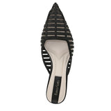 Franco Sarto Womens Strappy Marlina Mule Kitten Heels J3594S1 Black 6M